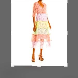 JOHNNY WAS LIZA MIDI SILK DRESS🎉💕👠